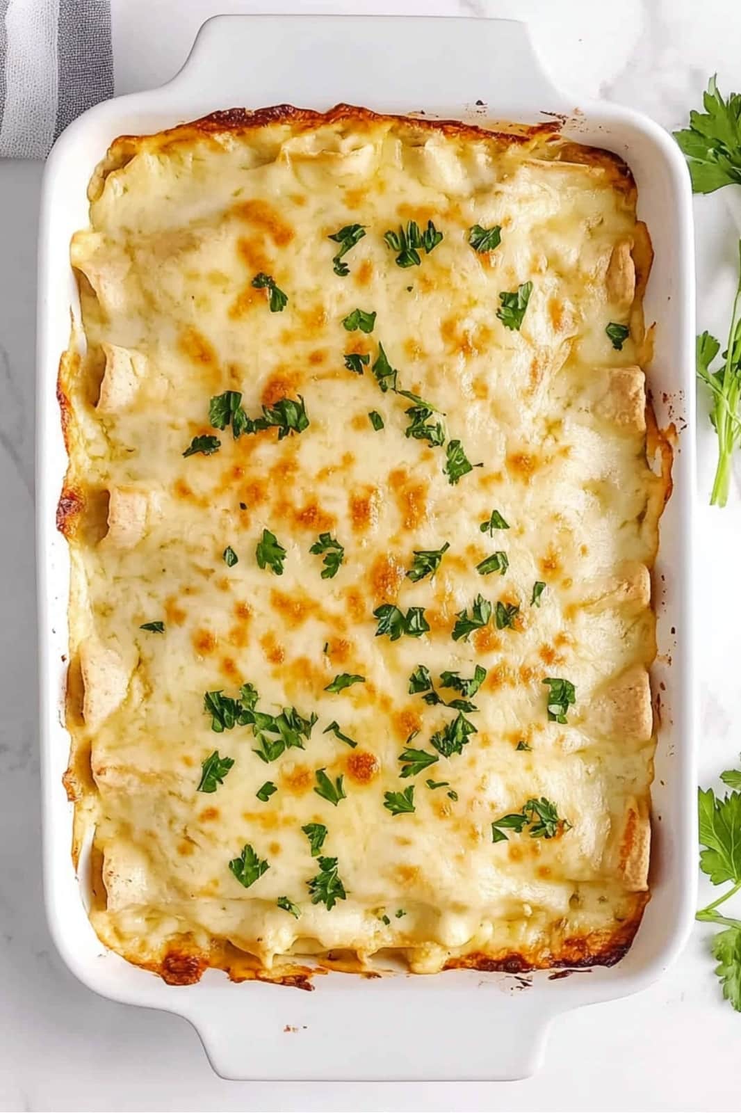 White Chicken Enchiladas Recipe