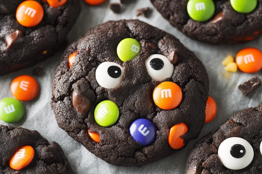 Double Chocolate Halloween Cookies Recipe