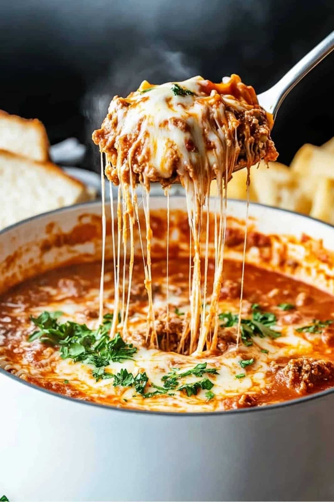 This Easy Lasagna Soup recipe is a hearty, one-pot meal! Made with ground beef, lasagna noodles, and a rich tomato broth, it's perfect for a quick and comforting weeknight dinner. Ready in 50 minutes!