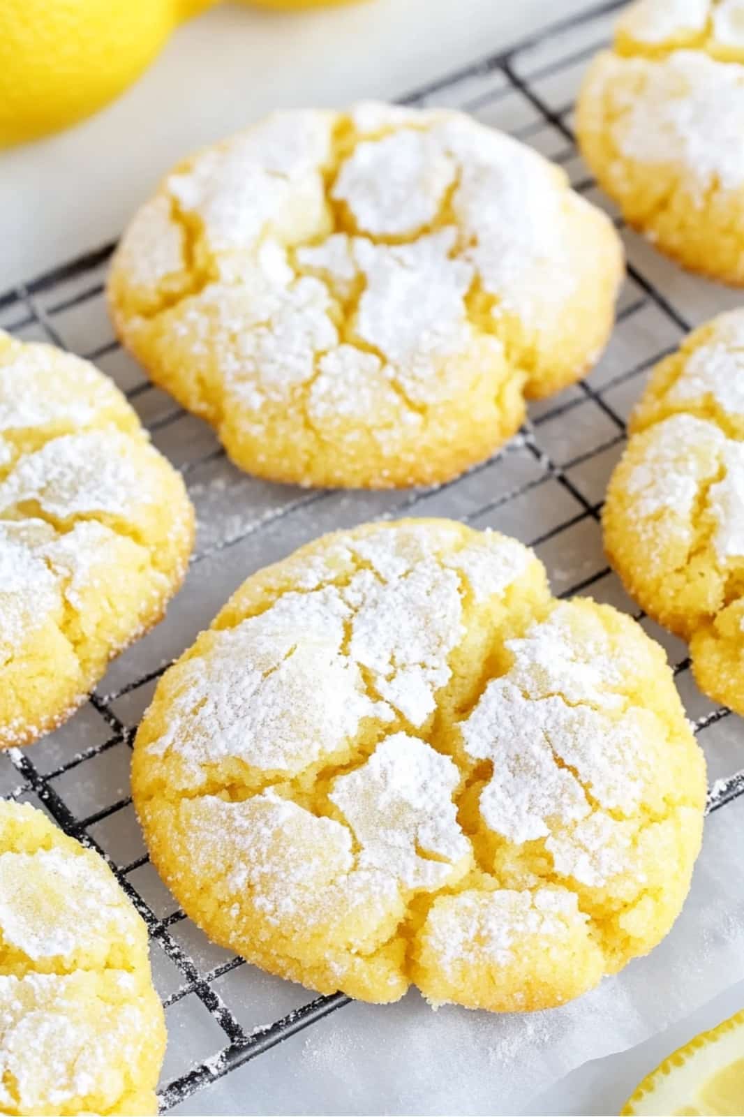 These Soft and Chewy Lemon Crinkle Cookies Recipe are the perfect balance of sweet and tangy! With a light lemon flavor and a soft, chewy texture, they're easy to make and great for any occasion. Ready in under 2.5 hours!