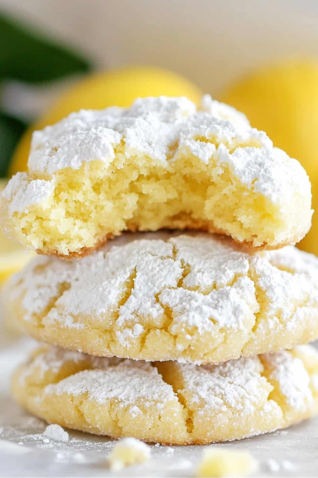 These Soft and Chewy Lemon Crinkle Cookies Recipe are the perfect balance of sweet and tangy! With a light lemon flavor and a soft, chewy texture, they're easy to make and great for any occasion. Ready in under 2.5 hours!