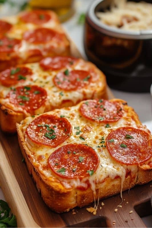 Texas Toast Pizza in the Air Fryer Recipe