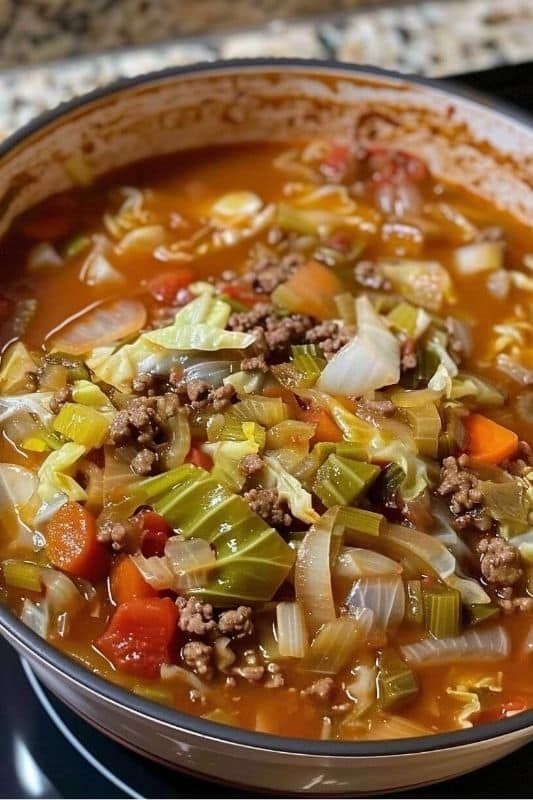 This cabbage soup is one of those simple yet hearty meals that comes together in no time. Packed with veggies and ground beef, it's the perfect comfort dish for any day of the week. My family always loves it when I throw this together, especially on a chilly evening when we're craving something warm and satisfying. Plus, it's super customizable, so you can spice it up however you like!