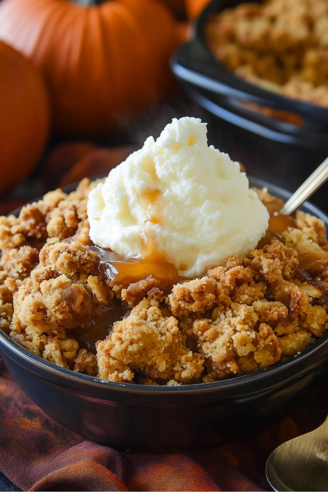 This Pumpkin Crisp is the ultimate fall dessert, blending the flavors of pumpkin pie with a delicious cinnamon streusel topping. It’s easy to make and perfect for holiday gatherings or a cozy night in.