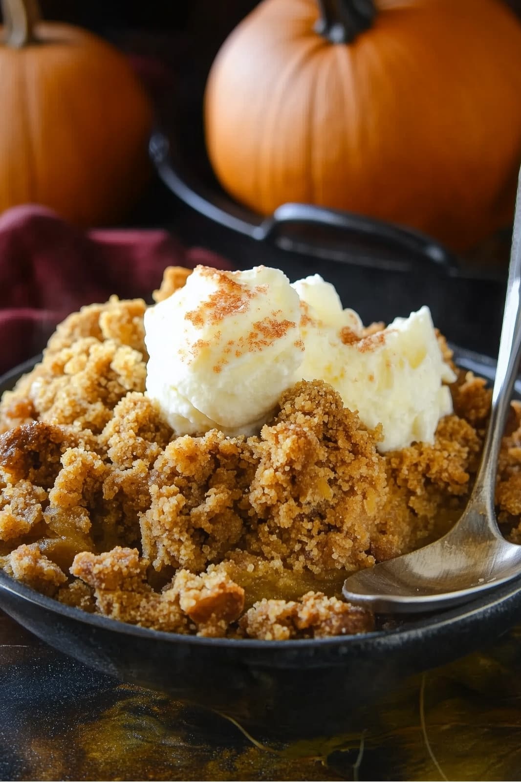 This Pumpkin Crisp is the ultimate fall dessert, blending the flavors of pumpkin pie with a delicious cinnamon streusel topping. It’s easy to make and perfect for holiday gatherings or a cozy night in.