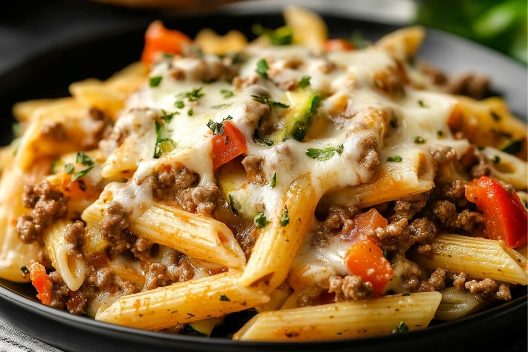 This Creamy Rotel Pasta with Ground Beef is a flavorful, cheesy dinner made with penne, Rotel tomatoes, and a creamy sauce. Perfect for weeknights, it’s ready in just 30 minutes!