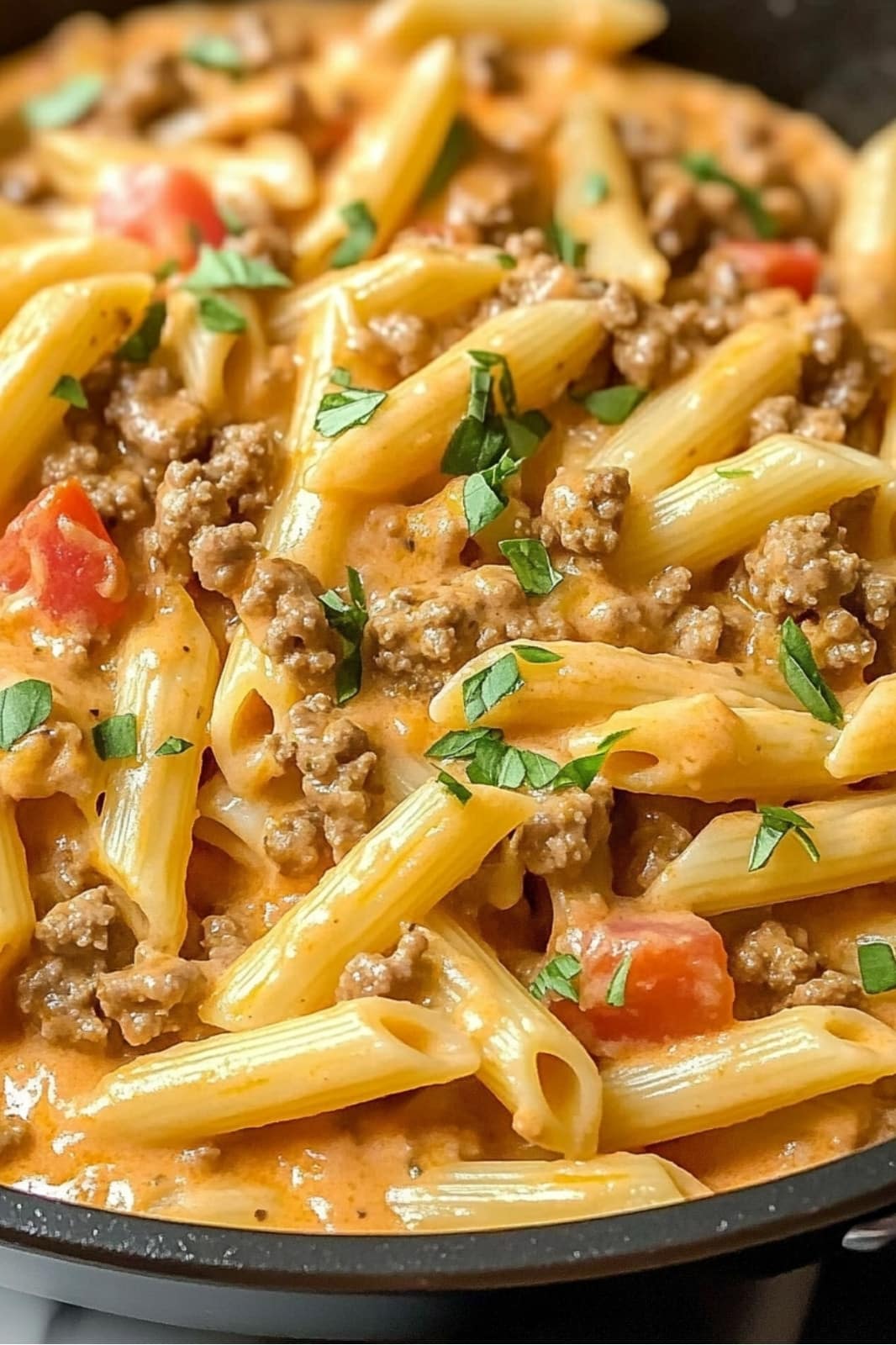 Creamy Rotel Pasta with Ground Beef Recipe