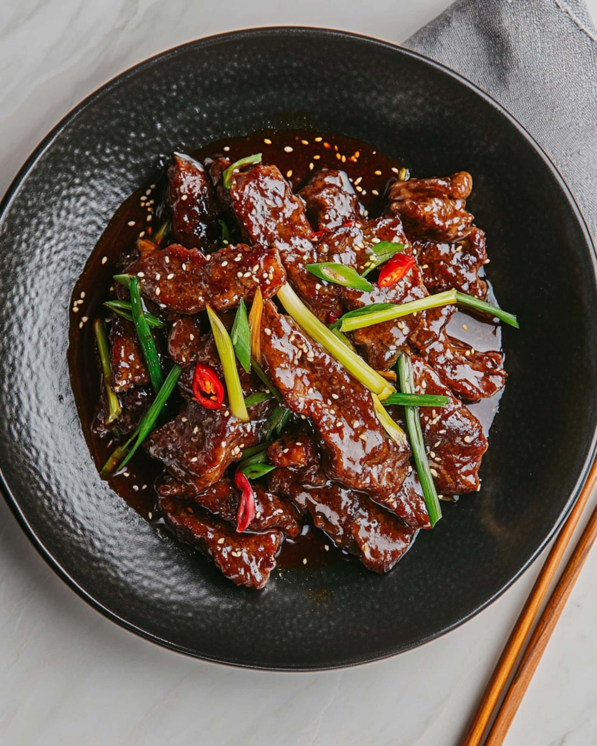 Crispy Homemade Mongolian Beef Recipe