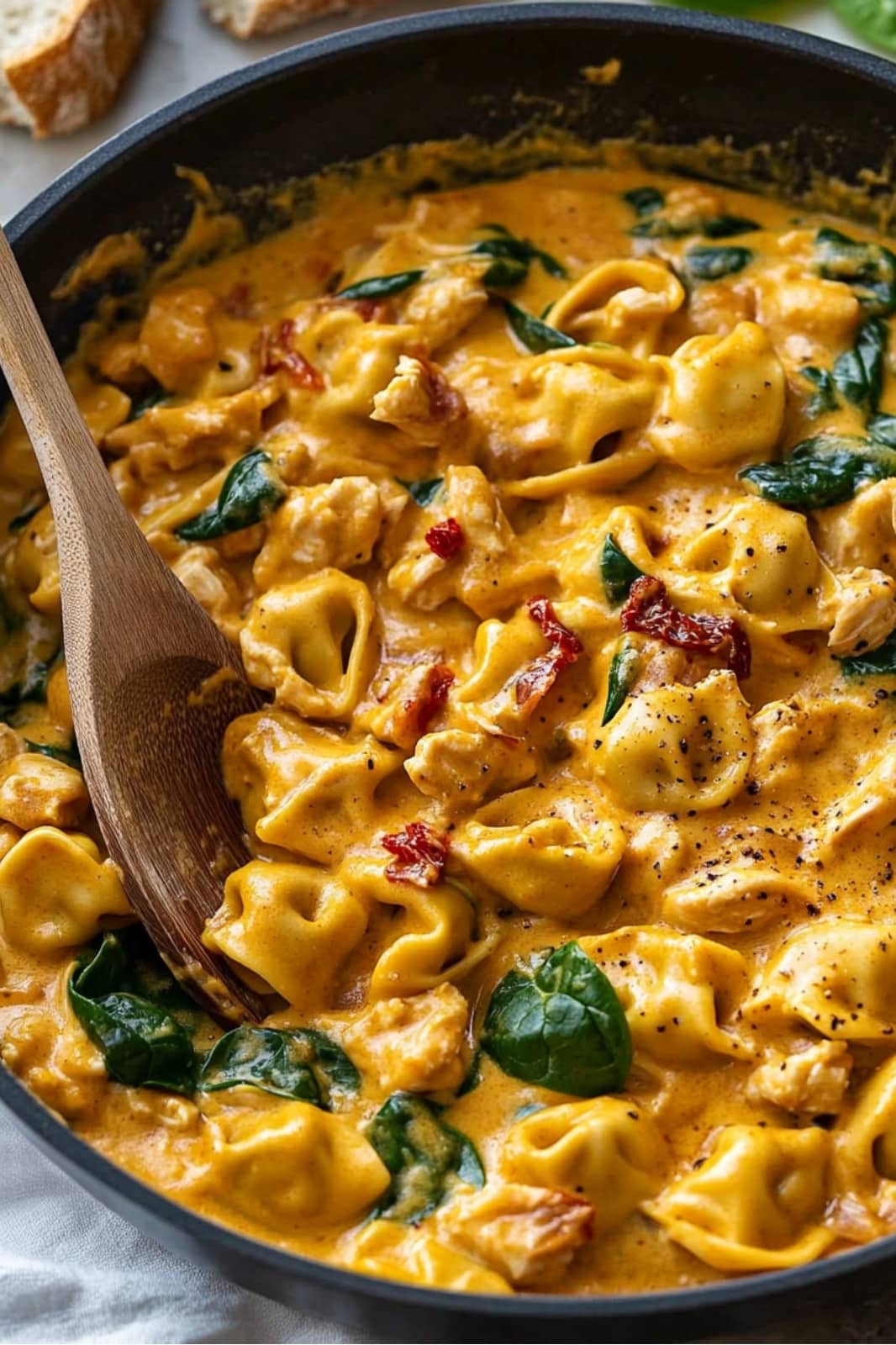 This Marry Me Chicken Tortellini recipe combines tender chicken, cheese tortellini, and a creamy sun-dried tomato sauce for a deliciously comforting meal! Ready in 30 minutes, perfect for weeknights.