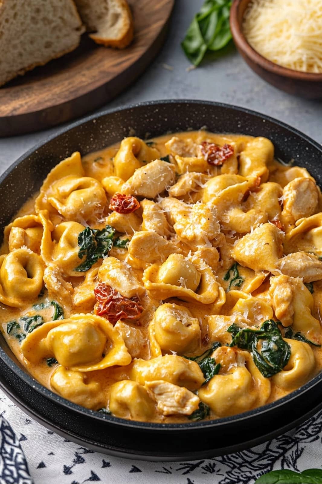 This Marry Me Chicken Tortellini recipe combines tender chicken, cheese tortellini, and a creamy sun-dried tomato sauce for a deliciously comforting meal! Ready in 30 minutes, perfect for weeknights.