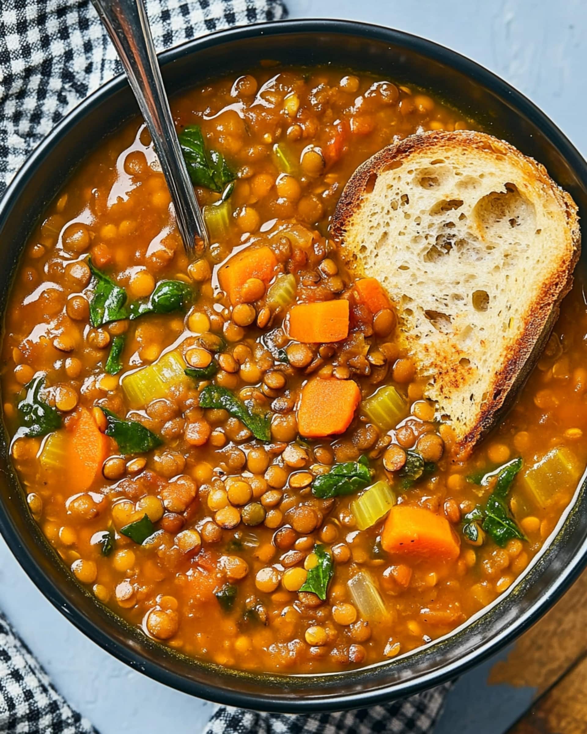 One-Pot Lentil Veggie Soup Recipe