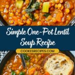 Make a big batch of this delicious lentil soup for easy and healthy lunches all week long. It's perfect for meal prepping! #lentilsoup #mealprep #healthylunch #easyrecipe #mealprepideas