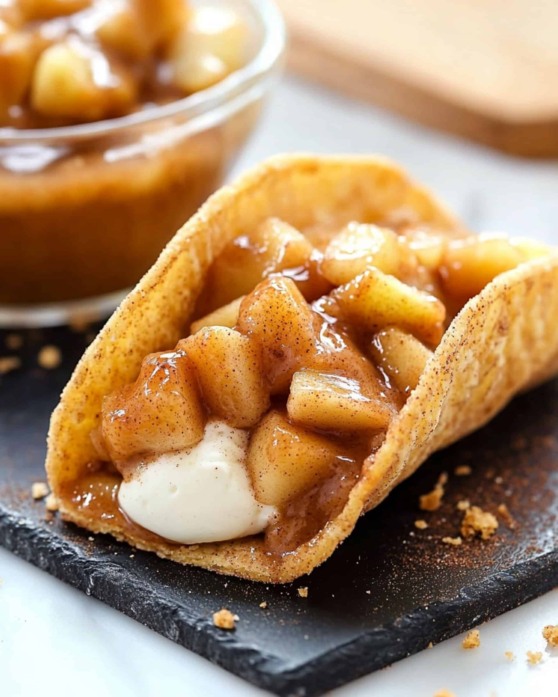 Apple Cheesecake Tacos Recipe