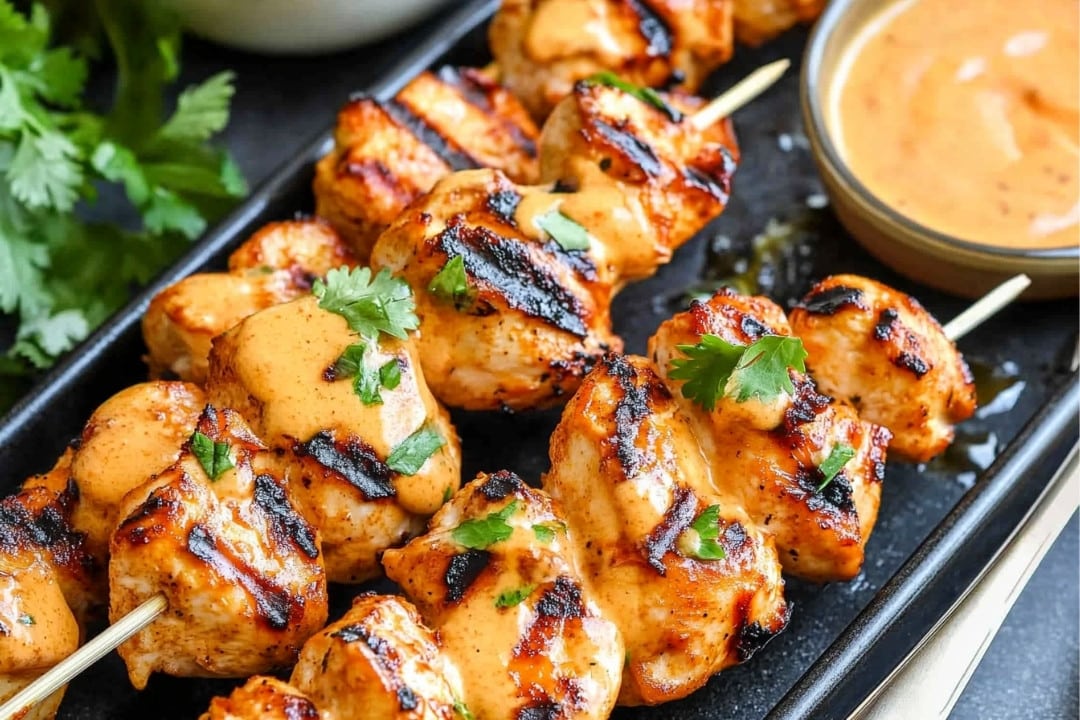 Bang Bang Chicken Skewers Recipe