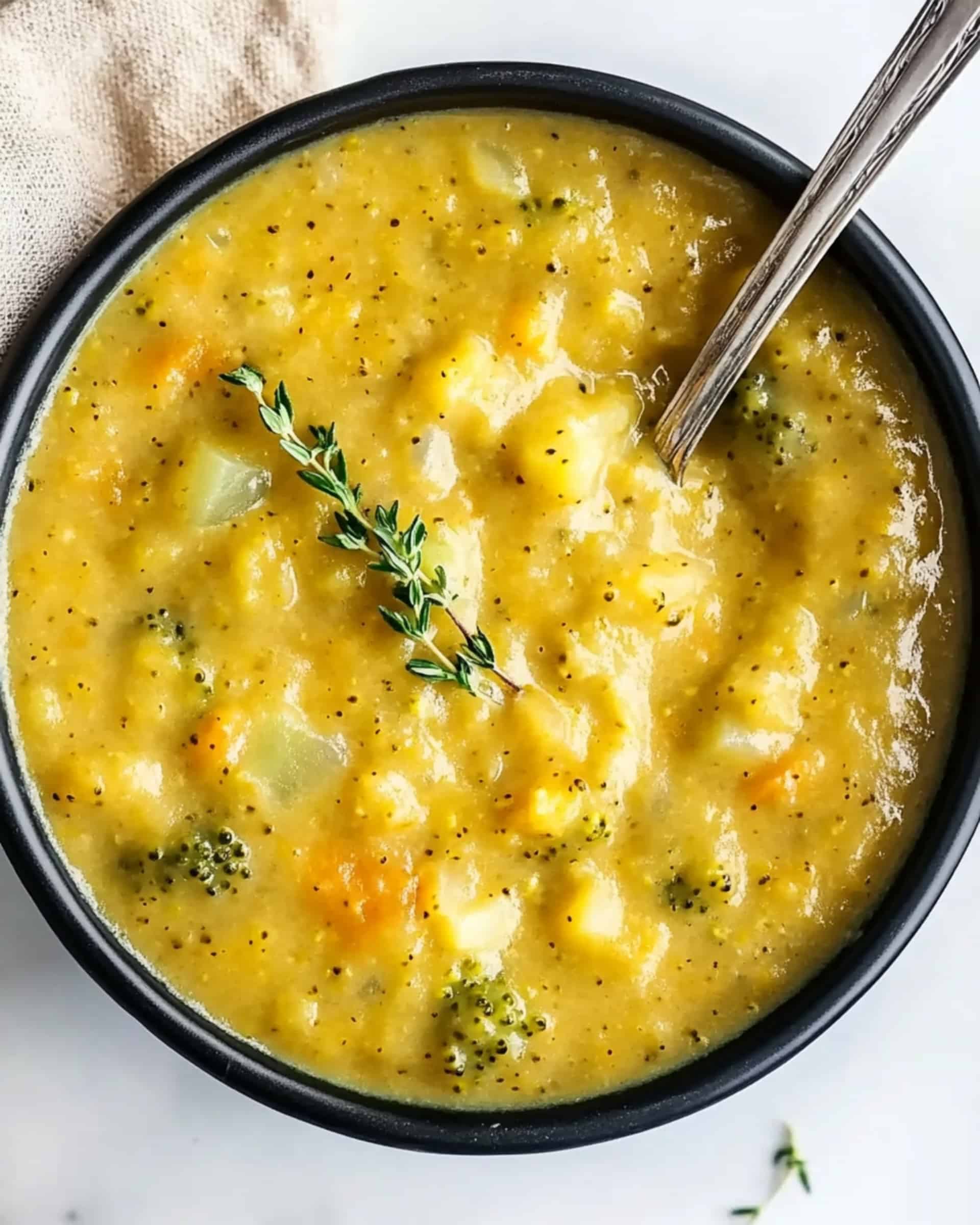 Broccoli Potato Cheese Soup Recipe