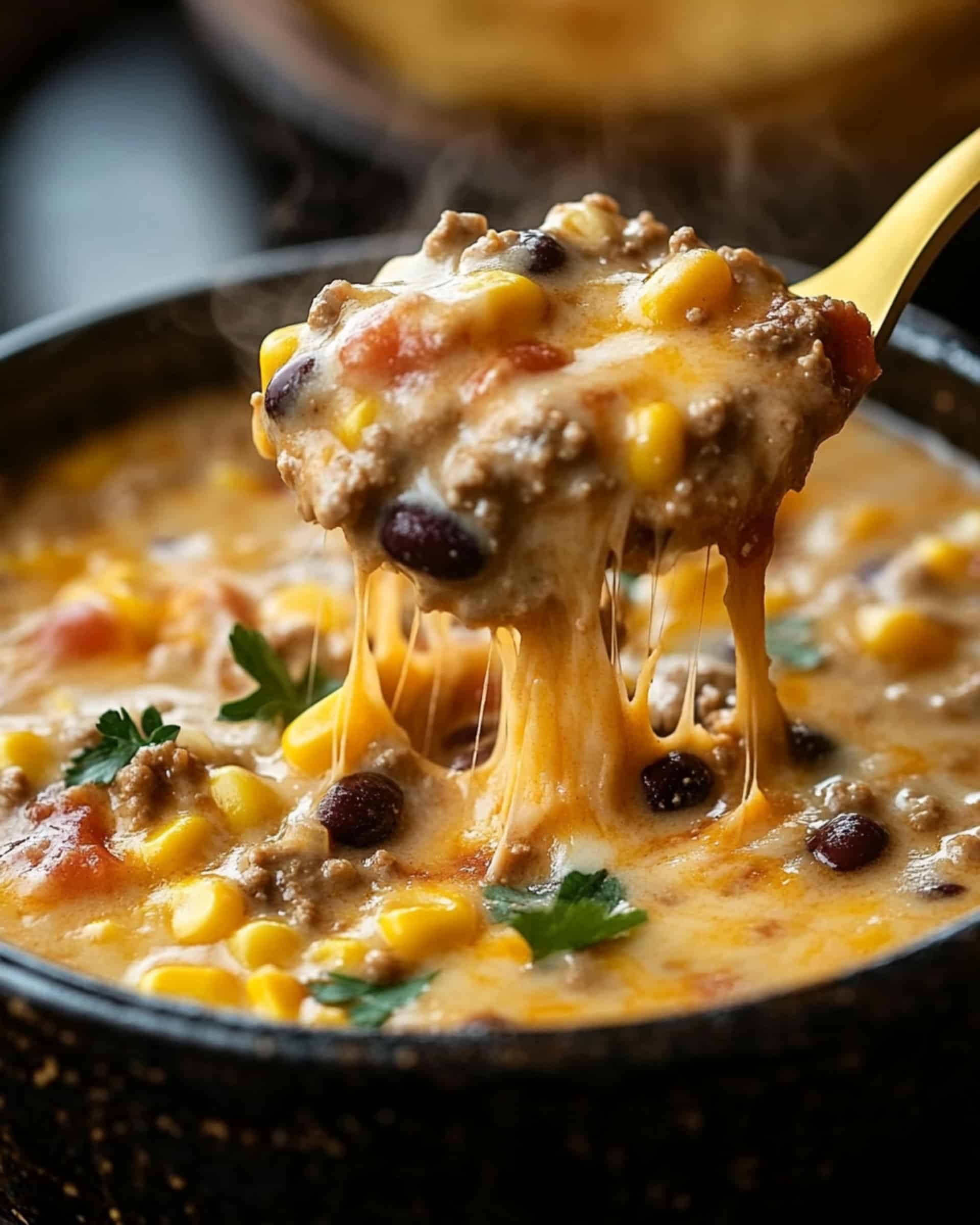 Cheesy Enchilada Chili Recipe