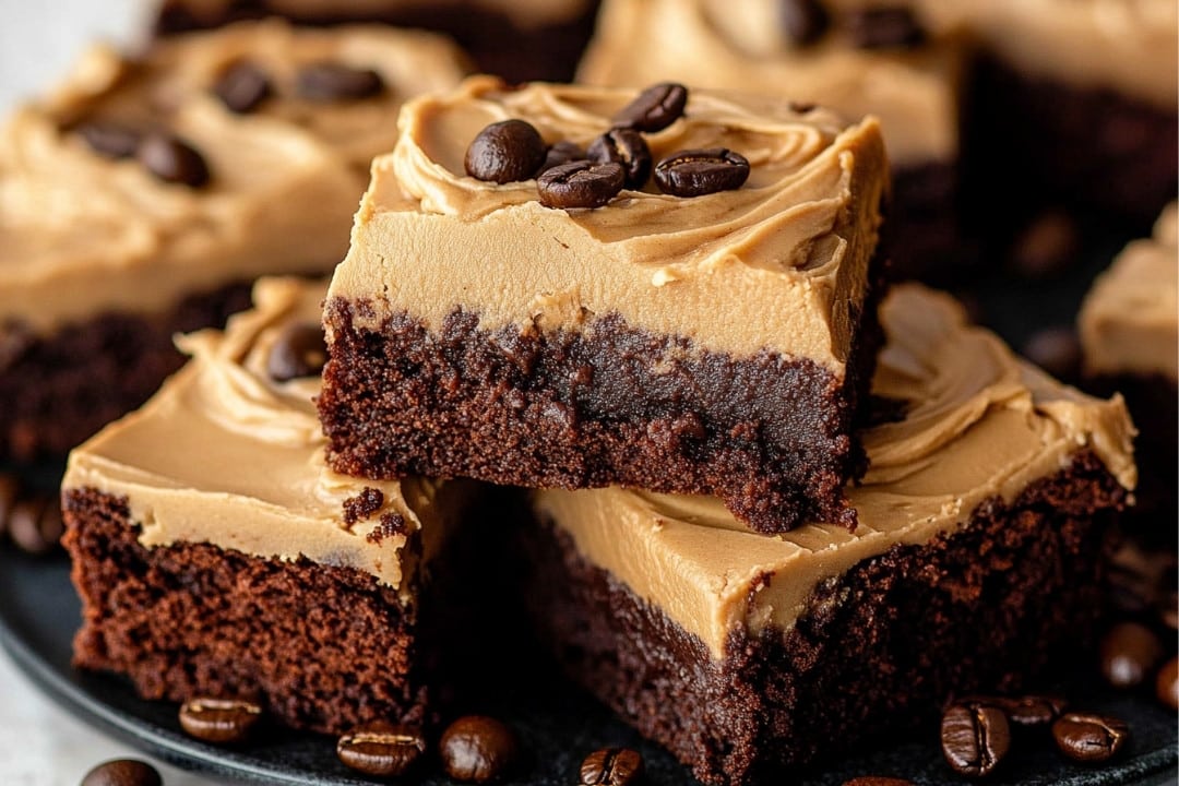 Coffee Brownies With Creamy Frosting Recipe