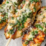 Garlic Parmesan Chicken Skewers Recipe