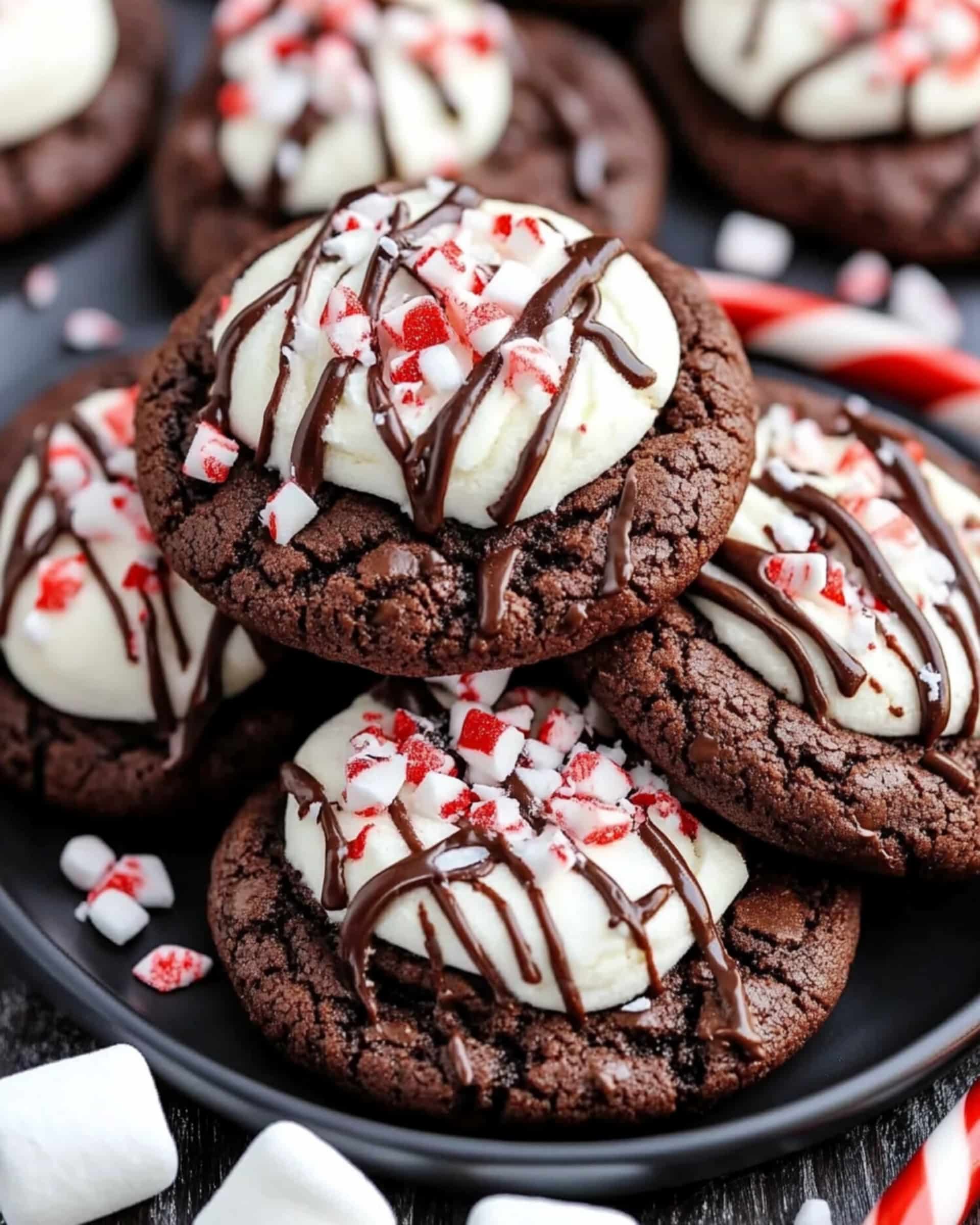 Peppermint Hot Chocolate Cookies Recipe