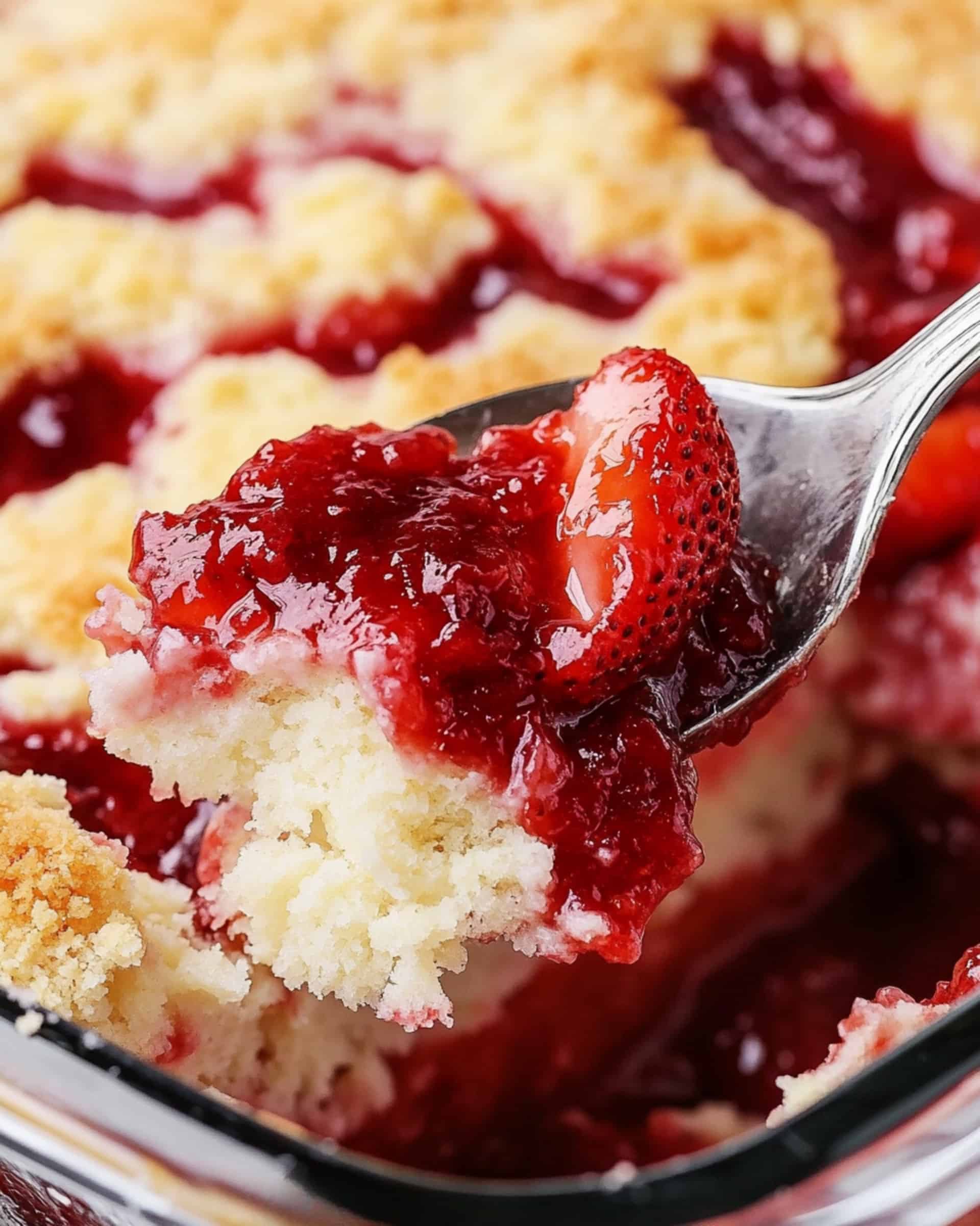 Strawberry Cheesecake Dump Cake Recipe