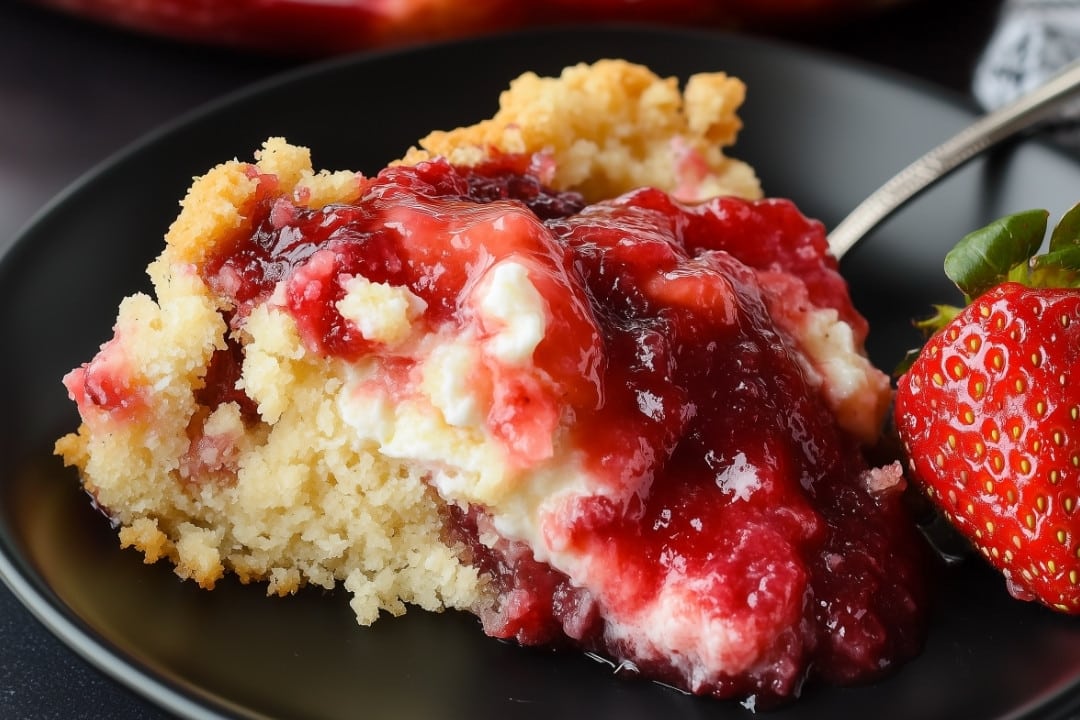 Strawberry Cheesecake Dump Cake Recipe