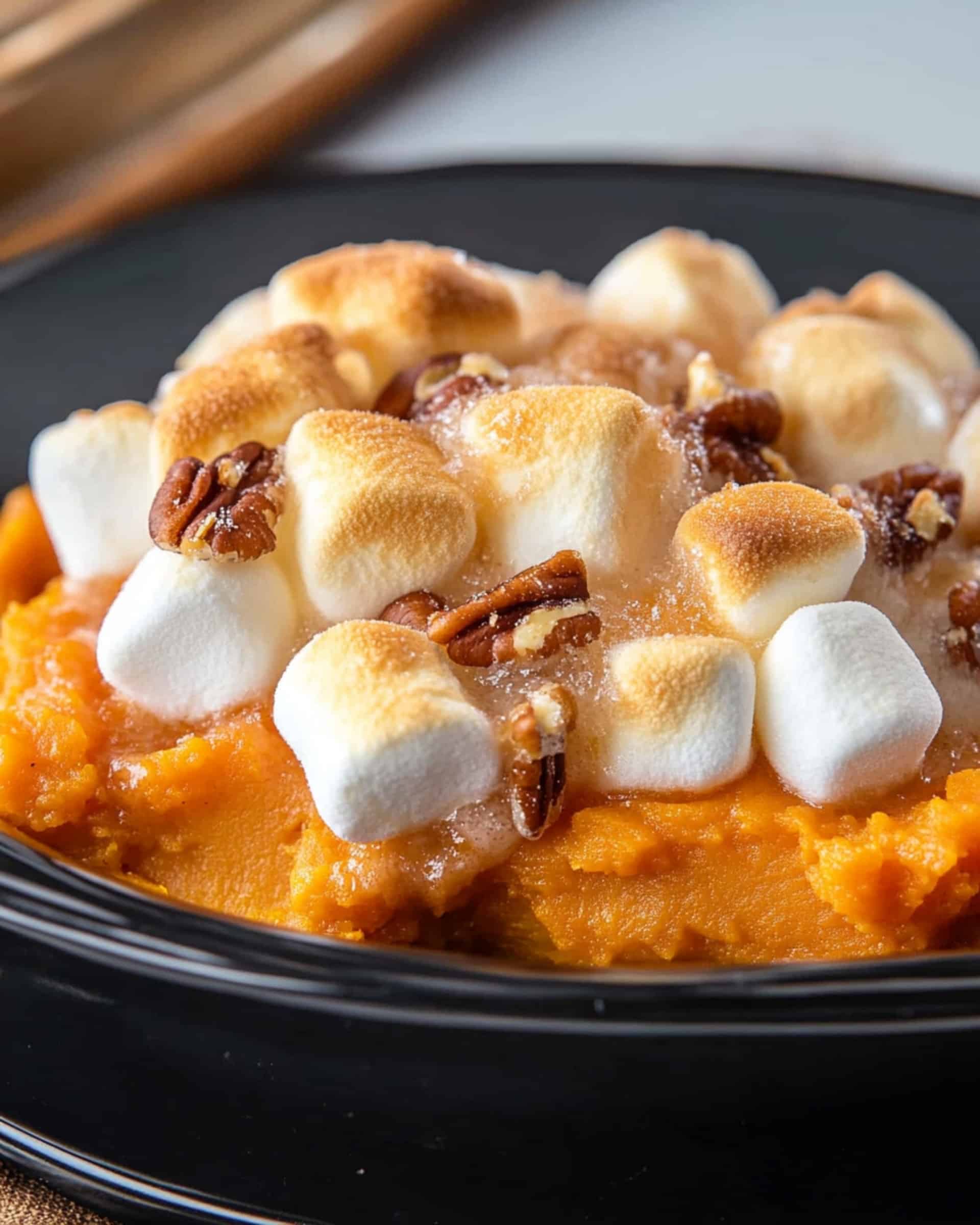 Sweet Potato Casserole with Marshmallows & Pecans Recipe