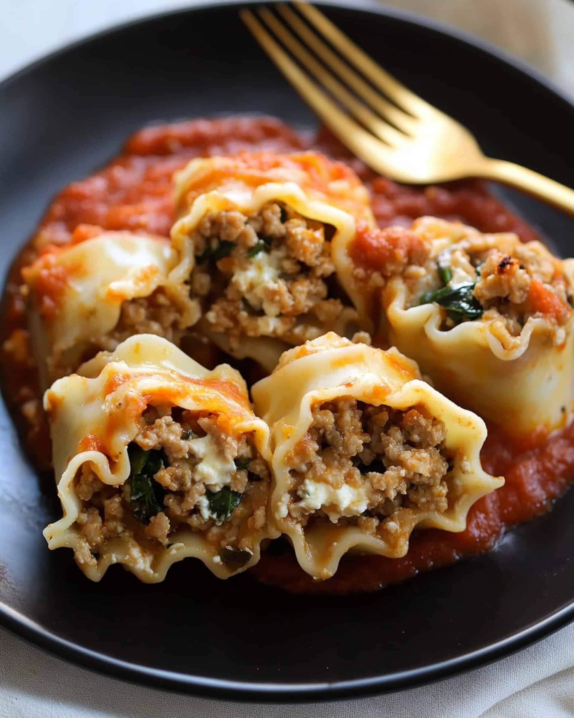 Turkey Lasagna Roll-Ups Recipe