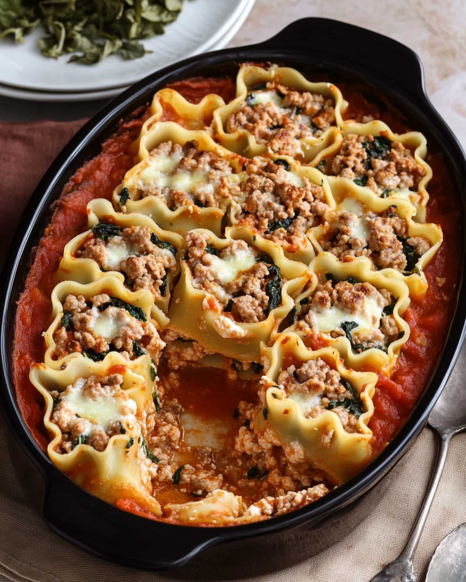 Turkey Lasagna Roll-Ups Recipe