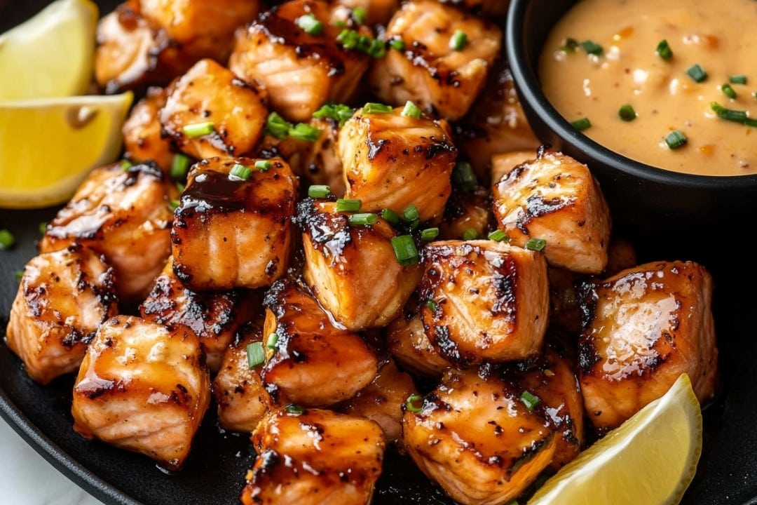 Air Fryer Bang Bang Salmon Bites Recipe