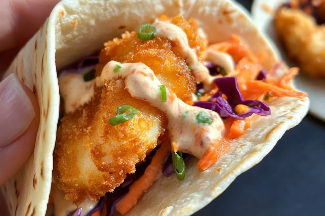 Air Fryer Bang Bang Shrimp Tacos Recipe