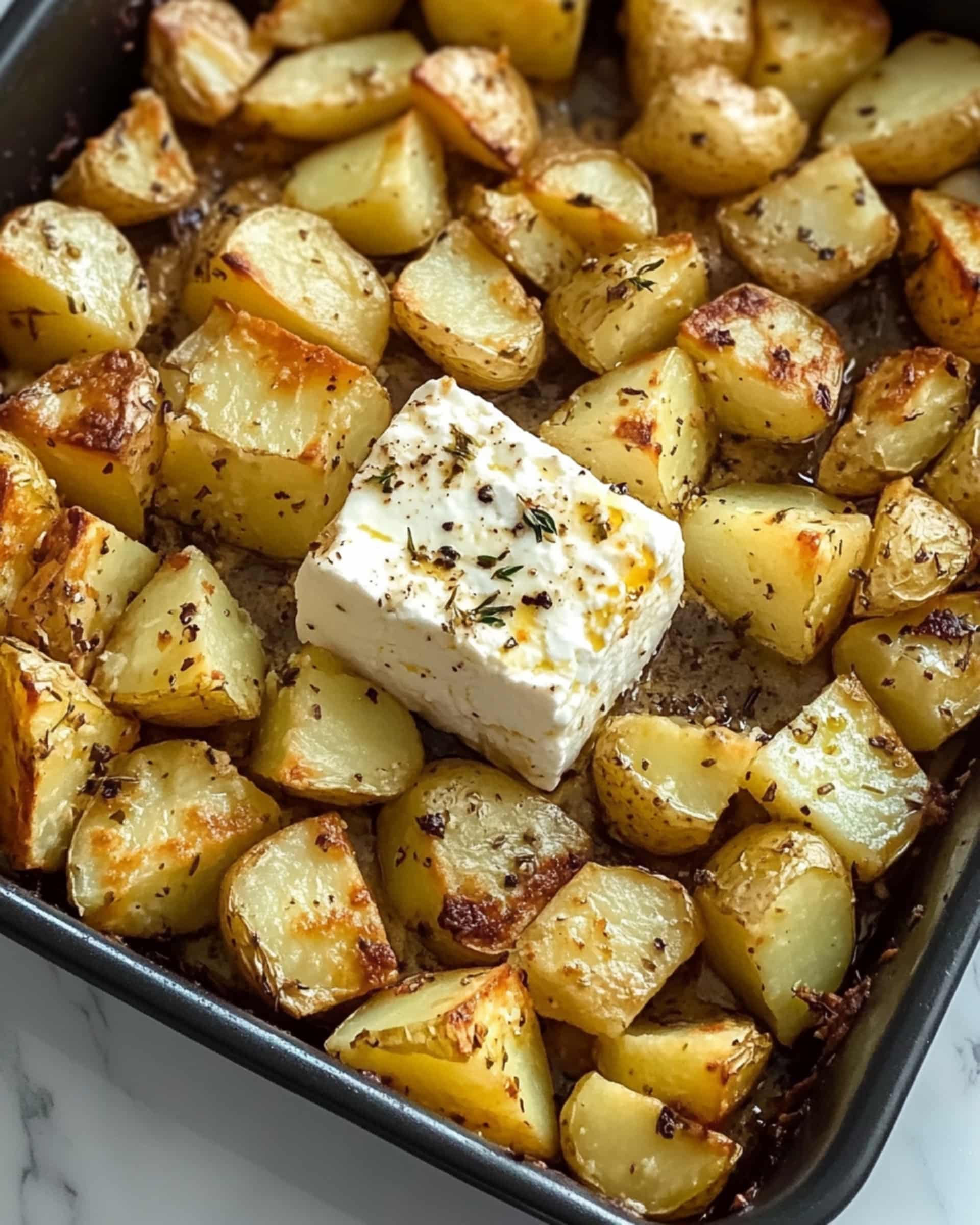 Baked Feta Potatoes Recipe