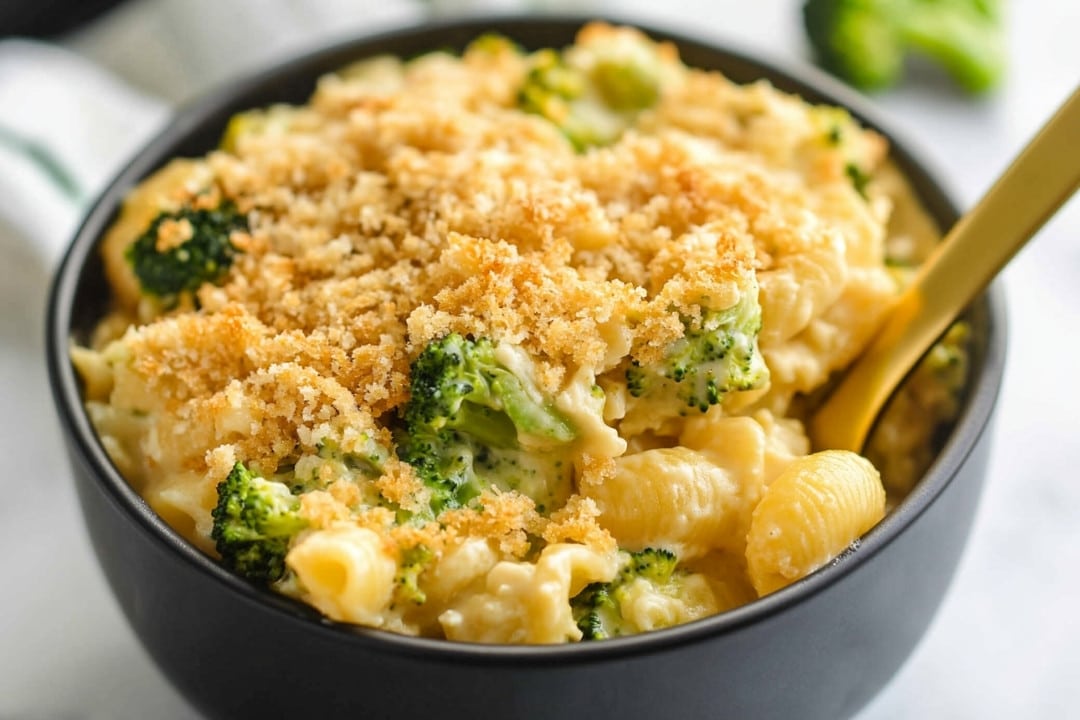 Baked Mac and Cheese with Broccoli Recipe