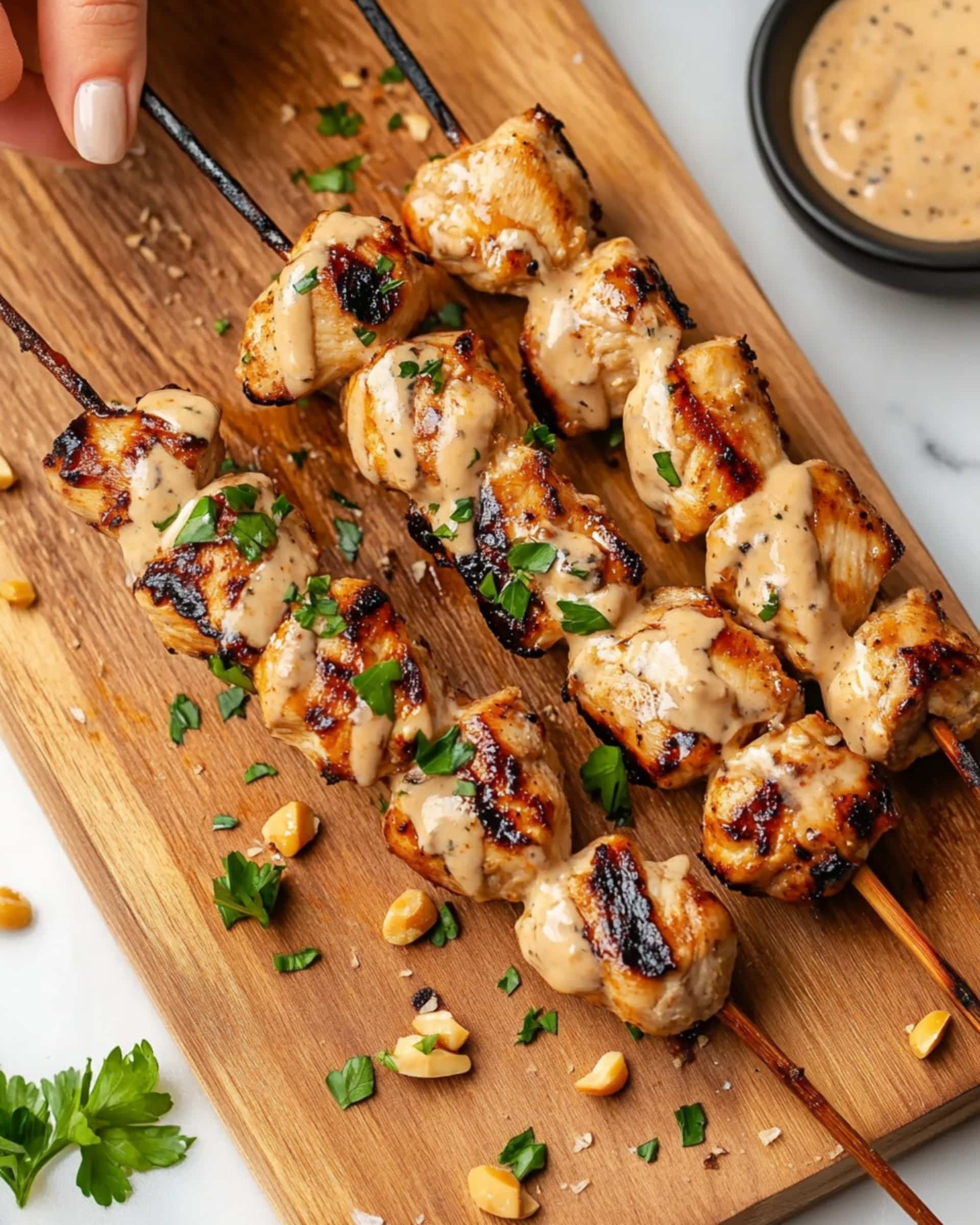 Chicken Satay with Peanut Sauce Recipe