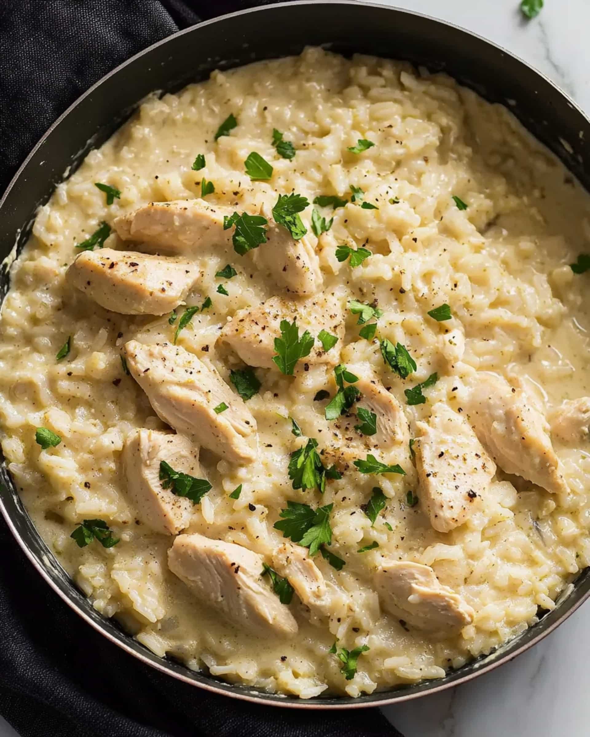 Creamy Parmesan Chicken and Rice Recipe