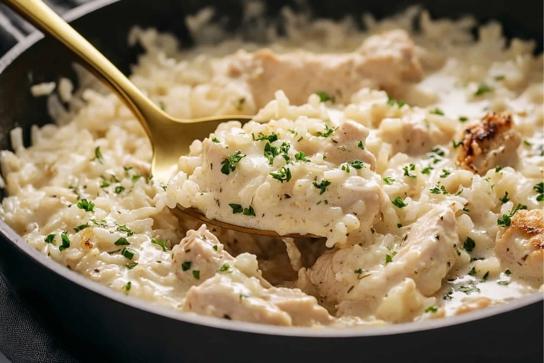 Creamy Parmesan Chicken and Rice Recipe