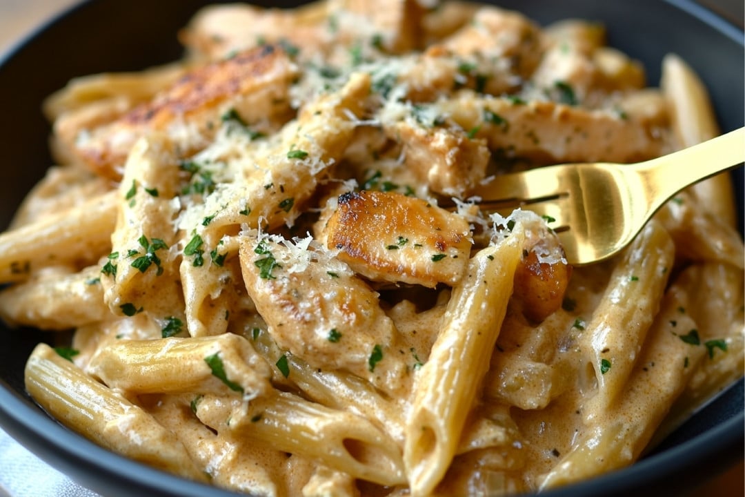 Garlic Parmesan Chicken and Pasta Recipe