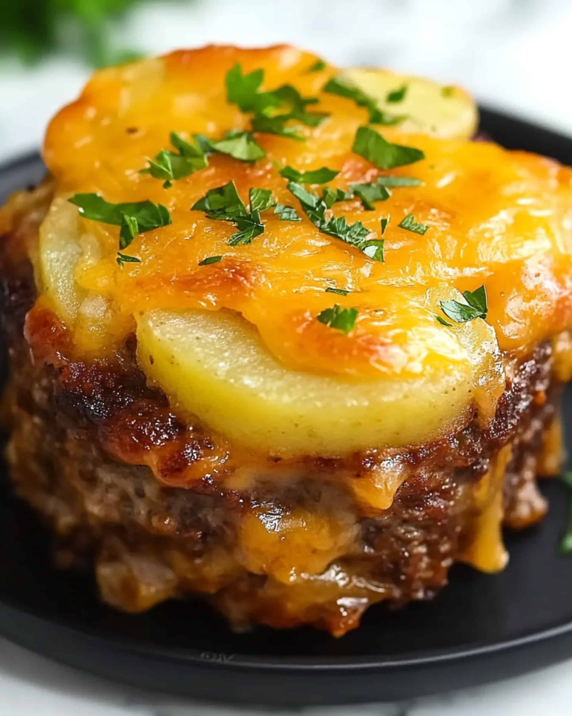 Mini Meatloaf with Potatoes Recipe