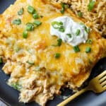 Smothered Green Chile Chicken Burritos Recipe