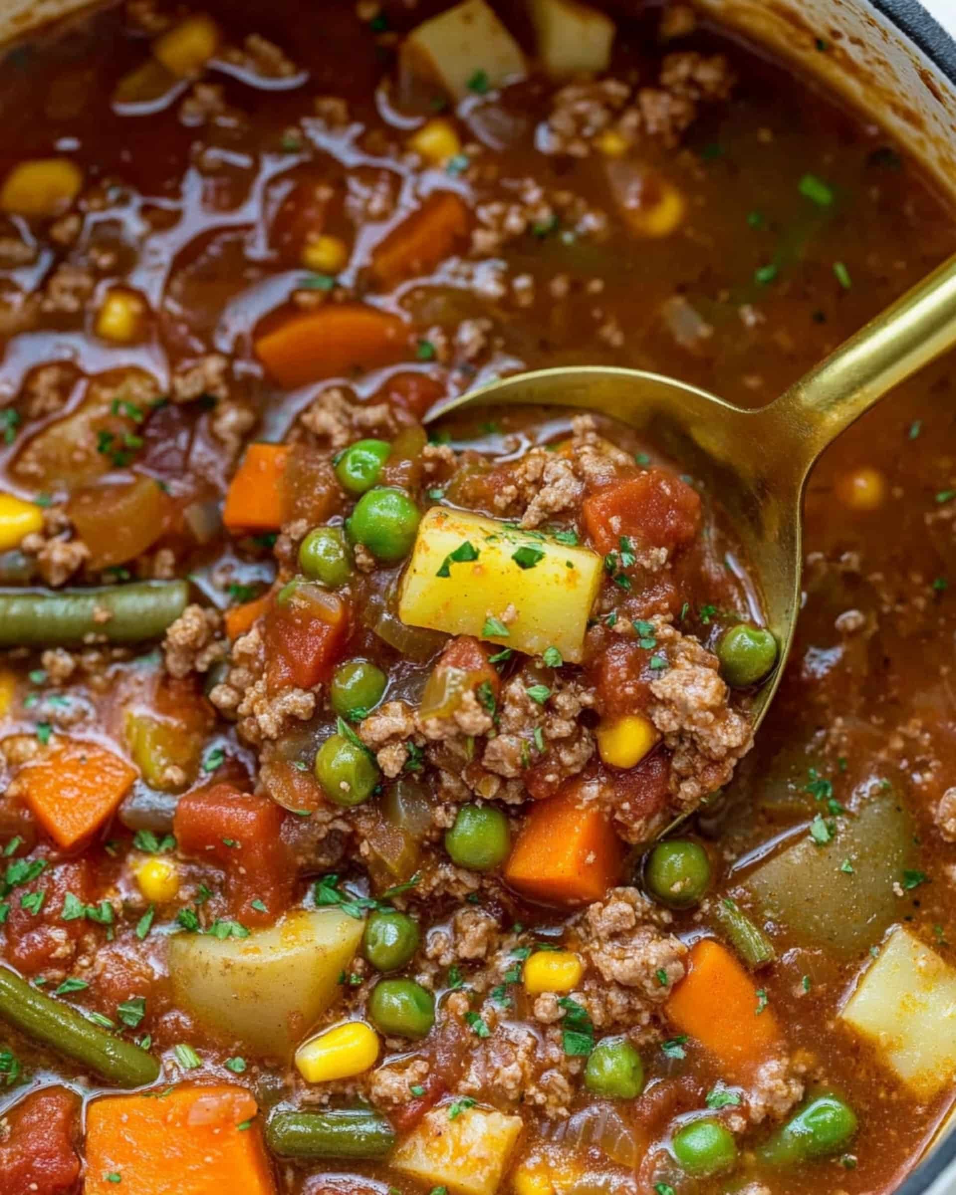 Cowboy Hamburger Soup Recipe