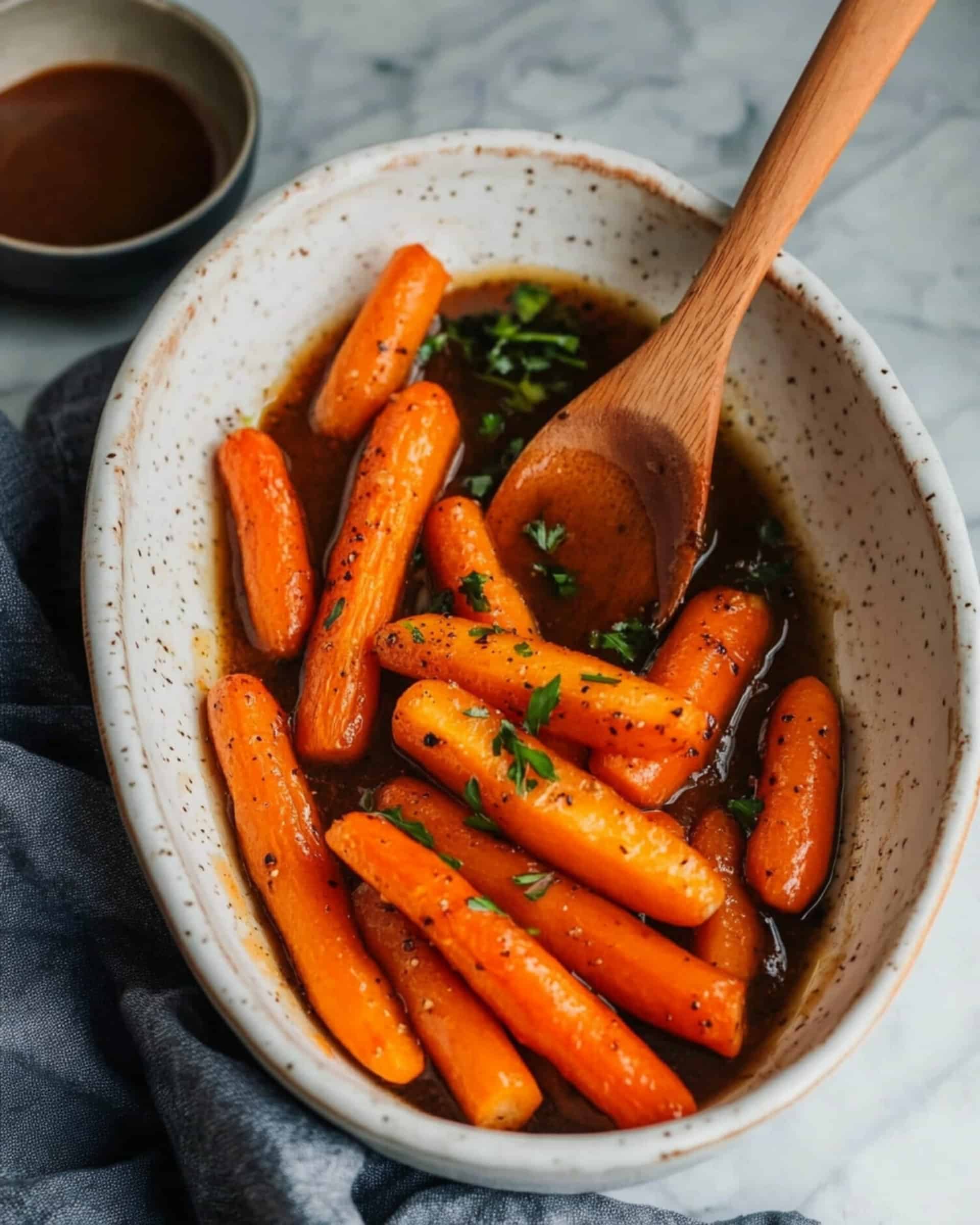 Roasted Brown Butter Honey Garlic Carrots Recipe