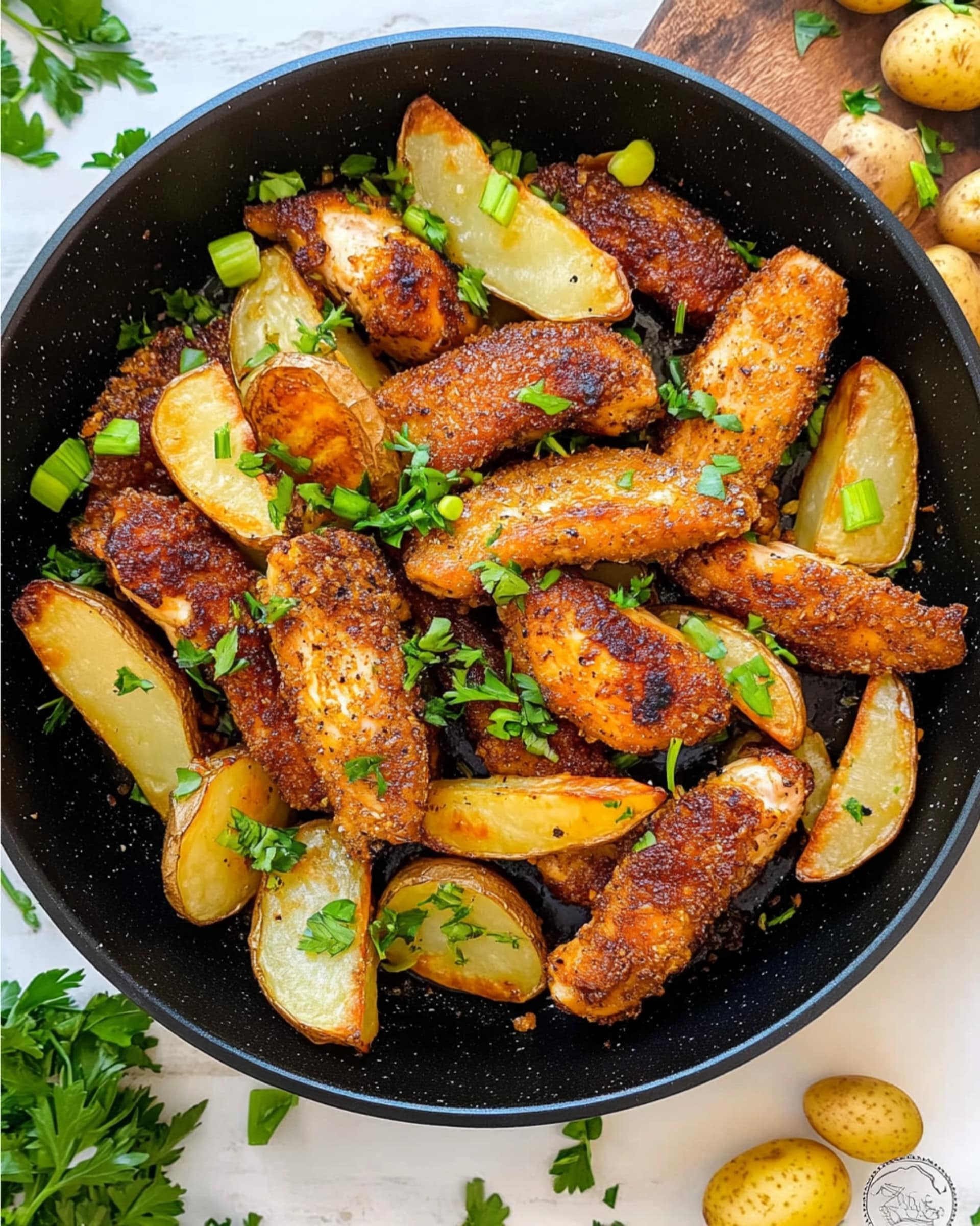 Garlic Butter Chicken and Potatoes Recipe