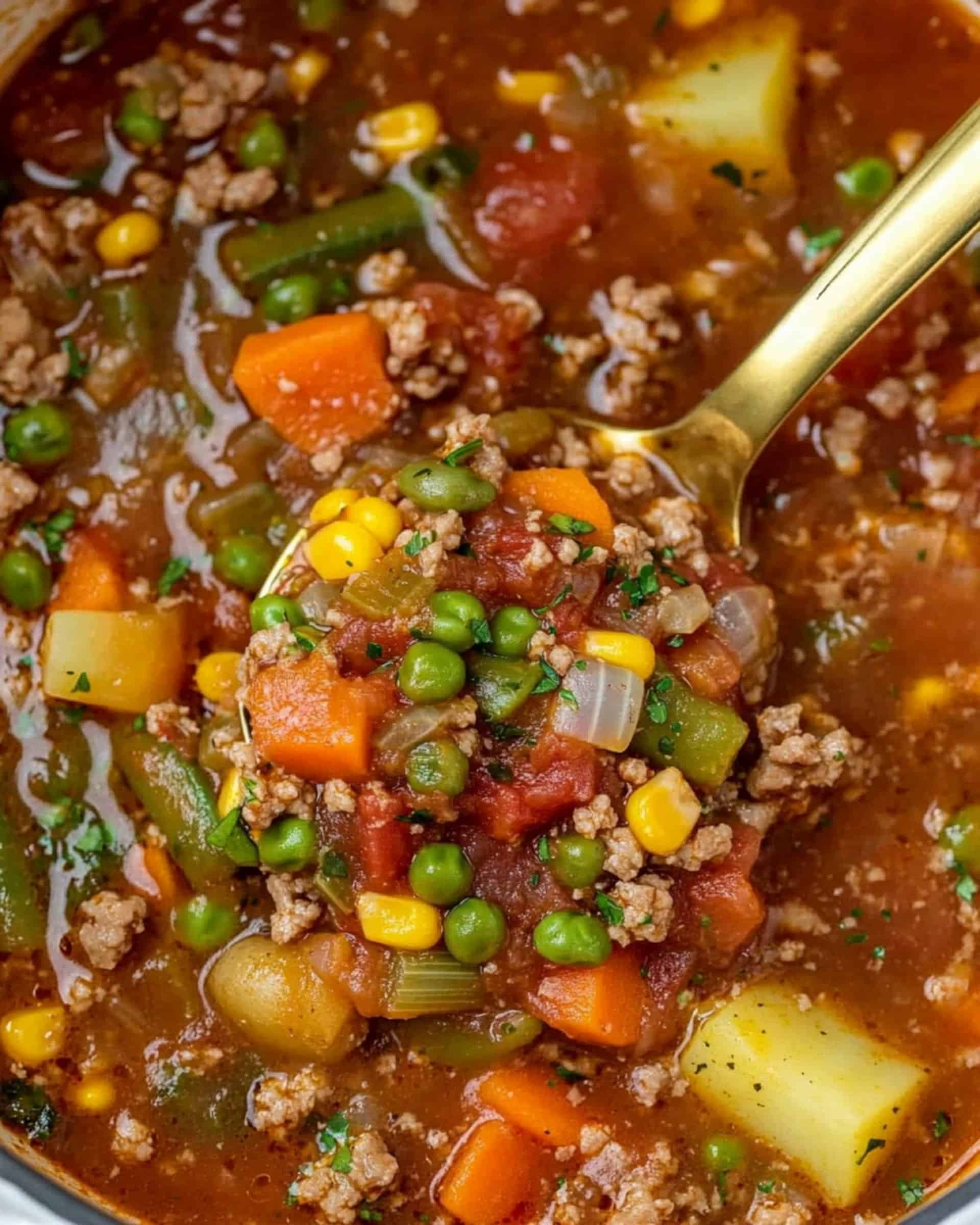 Cowboy Hamburger Soup Recipe