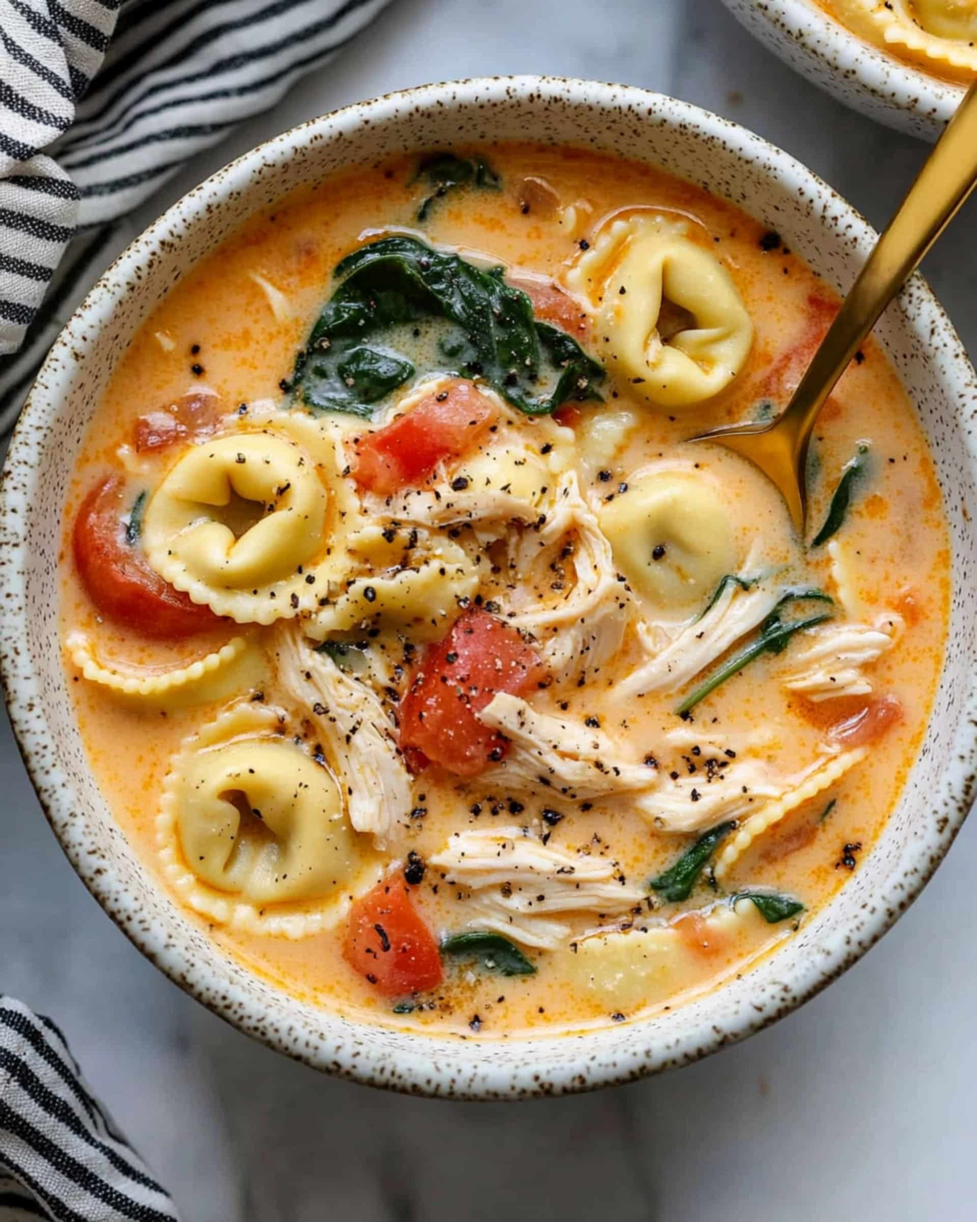 Creamy Tuscan Garlic Tortellini Soup Recipe