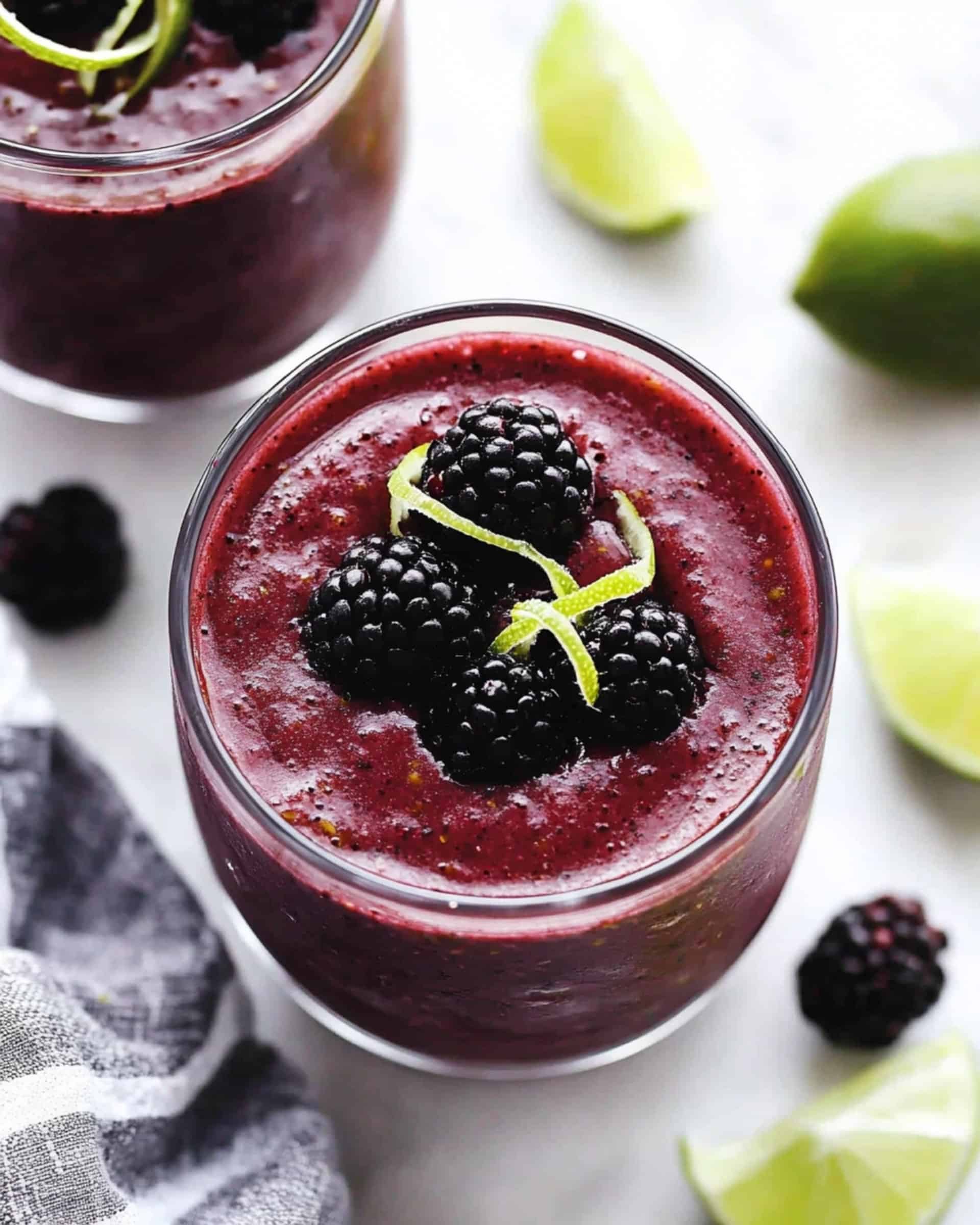 Blackberry Lime Green Smoothie Recipe