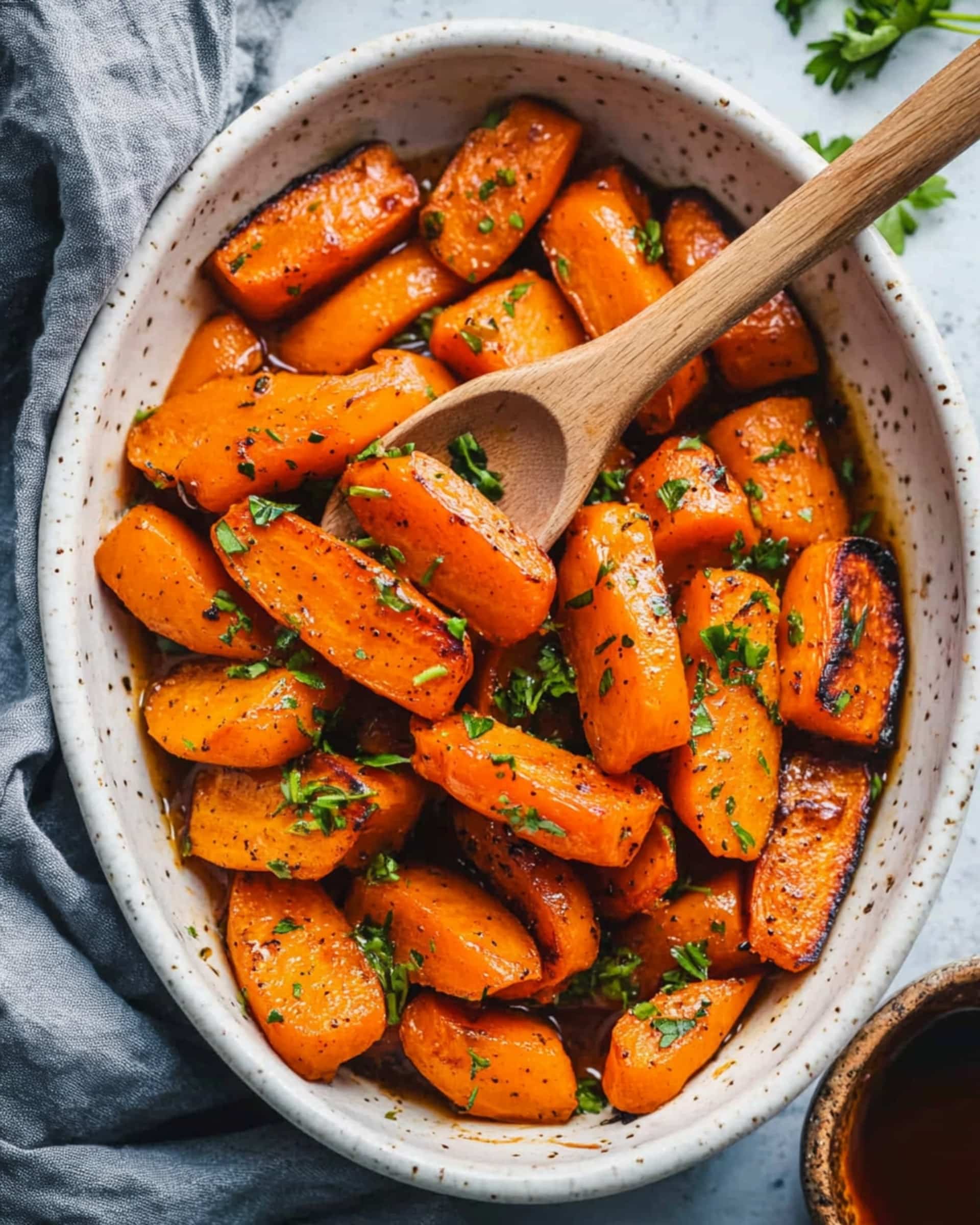 Roasted Brown Butter Honey Garlic Carrots Recipe