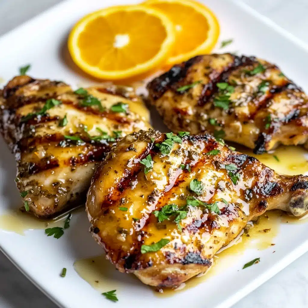 Grilled Citrus Chicken Recipe with Citrus Glaze Recipe - Recipe Image