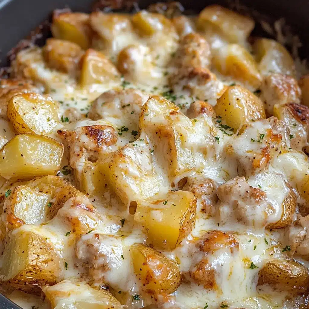 Garlic Parmesan Crockpot Chicken and Potatoes Recipe - Recipe Image