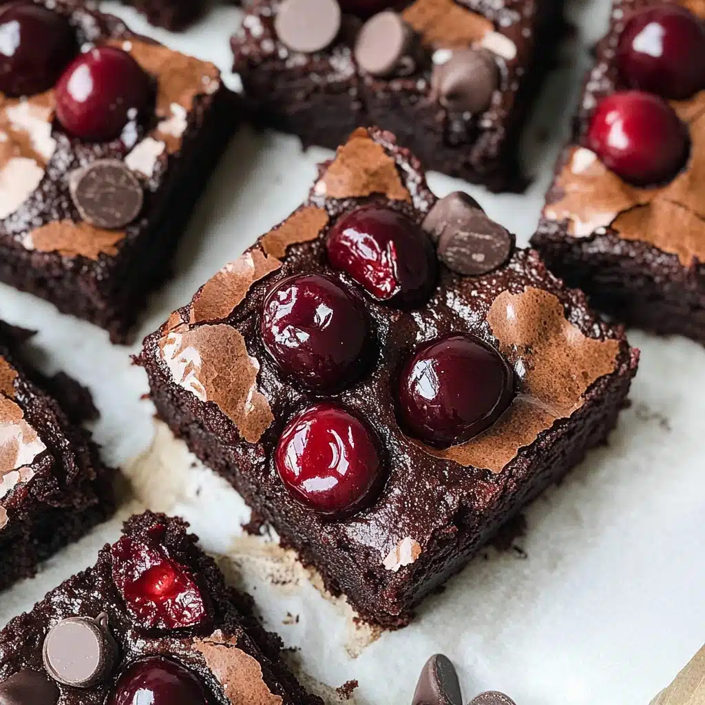 Cherry Chocolate Chip Brownies Recipe - Recipe Image