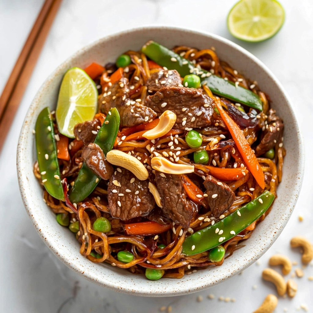 Chili Ginger Chicken Noodle Stir Fry Recipe - Recipe Image