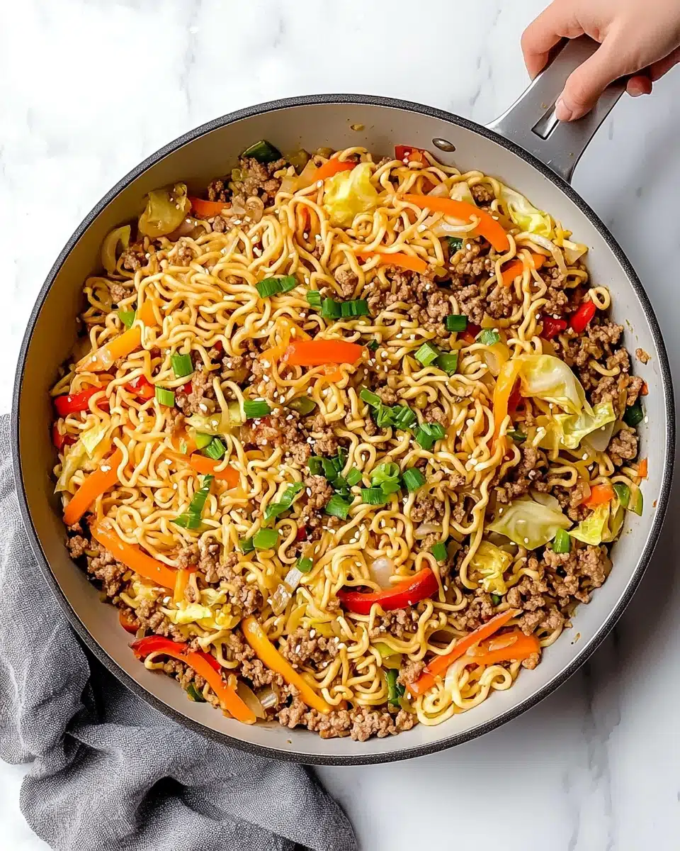 Honey Ginger Chicken Ramen Stir-Fry Recipe